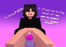 1girls 3d blonde_hair breasts dildo dildo_in_pussy dildo_sitting extrafruitygirl female female_only fruity_(extrafruitygirl) goth goth_girl headphones masturbation mine-imator minecraft open_mouth orgasm_face outside riding riding_dildo sex_toy solo solo_female sonic_(series) spread_legs tagme vaginal_insertion vaginal_penetration