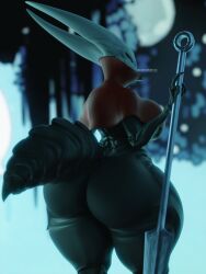 3d 3d_(artwork) big_ass big_breasts breasts bubble_butt bug coolmaster98 female hollow_knight hornet_(hollow_knight) huge_ass thick_thighs voluptuous wide_hips