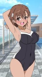 misaka mikoto from to aru kagaku no railgun by frozen gingasan