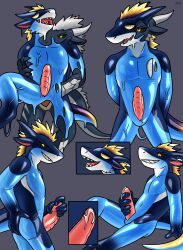 anthro clothing dragon genitals goo_(disambiguation) hi_res hypno_(disambiguation) hypnosis hypnovember latex merging mind_control penis possession raining rubber suit takeover talen teryx teryx_commodore