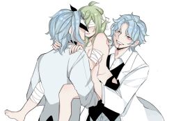 1boy 1girls age_difference bandage bite_mark blindfold blood blue_hair clones collei_(genshin_impact) darkdoct03 dottore_(genshin_impact) dubious_consent female genshin_impact green_hair imminent_sex male nude nude_female nude_female_clothed_male older_male_and_younger_female petite questionable_consent size_difference stand_and_carry_position