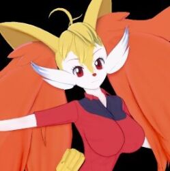 big_breasts braixen bray_(lucyfercomic) breasts derthevaporeon koikatsu pokémon_(species) pokemon pokemon_(species)