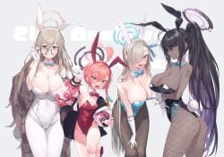 2022 4girls :) :d absurd_res accessory age_difference ahoge akane_(blue_archive) akane_(bunny)_(blue_archive) alternate_breast_size alternate_costume amana_(pocketkey) angry angry_expression animal_ears aqua_bow aqua_bowtie ass asuna_(blue_archive) asuna_(bunny)_(blue_archive) asuna_(bunny_girl)_(blue_archive) asymmetrical_bangs bangs bare_shoulders big_ass big_breasts black_eyes black_legwear black_leotard blue_archive blue_bow blue_bowtie blue_leotard blue_ribbon blush blush_lines blushing blushing_at_viewer bow bowtie braid breast_hold breasts brown_eyes brown_hair brown_legwear brown_pantyhose bubble_butt bunny_ears bunny_girl bunnysuit busty child_bearing_hips cleaning_&_clearing_(blue_archive) cleavage closed_mouth clothed clothing commentary_request curvaceous curvy curvy_body curvy_female curvy_figure curvy_hips cute cute_expression cute_fang dark-skinned_female dark_skin detached_collar detached_sleeves digital_media_(artwork) elbow_gloves english_text eyebrows_visible_through_hair eyelashes eyewear fake_animal_ears fake_tail fangs feet_out_of_frame female female_focus female_only fishnet_legwear fishnets flat_chest full_body fully_clothed glasses gloves goddess group hair_between_eyes hair_ornament hair_over_one_eye hair_over_shoulder hair_ribbon halo headband headwear hi_res high_heels highleg highleg_leotard highres hourglass_figure huge_ahoge huge_breasts jacket karin_(blue_archive) karin_(bunny)_(blue_archive) karin_(bunny_girl)_(blue_archive) large_breasts leotard light-skinned_female light_brown_hair light_skin long_hair looking_at_another looking_at_viewer looking_back mature_female medium_breasts millennium_science_school_student mole mole_on_breast multicolored_hair multiple_females multiple_girls neru_(blue_archive) neru_(bunny)_(blue_archive) number_tattoo official_alternate_costume one_eye_covered open_mouth orange_hair oversized_breasts pantyhose parted_lips pink_hair platinum_blonde_hair playboy_bunny playboy_bunny_leotard ponytail print_jacket puffy_sleeves pupils purple_hair rabbit rabbit_ears rabbit_girl rabbit_tail red_eyes red_footwear red_high_heels red_leotard seductive seductive_smile shiny shiny_hair shiny_skin short_hair shoulder_tattoo side_view sideboob sidelocks signature simple_background single_braid size_difference sleeveless slim_waist small_waist smile smug smug_face standing standing_on_one_leg straight strapless strapless_leotard sukajan swept_bangs tag_panic tail text thick_thighs thighband_pantyhose thighs thong thunder_thighs traditional_bowtie two_tone_hair very_long_hair video_game video_game_character video_games voluptuous wavy_hair white_background white_gloves white_handwear white_legwear white_pantyhose wide_hips widescreen yellow_eyes