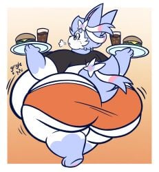 anthro big_ass bubble_butt eeveelution fat fat_fetish huge_ass nolemgren pokémon_(species) pokemon pokemon_(species) sylveon