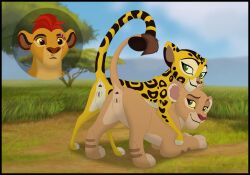 anus cheetah disney duo felid feline female feral fuli genitals hi_res kaion kion lion male male/female mammal pantherine presenting pussy the_lion_guard the_lion_king tiifu