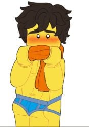 gay jay_(ninjago) lego lego_anatomy ninjago the_lego_ninjago_movie toony underwear yellow_skin