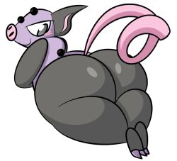 ass ekkokenight grumpig pokémon_(species) pokemon rear_view tagme tail