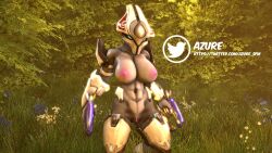 1girls 3d abs alien alien_girl armor azuresfm breasts female female_sangheili halo_(series) helmet pussy sangheili sangussy solo solo_female tagme