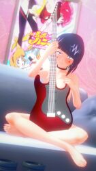 cute embarrassed female guitar koikatsu kyoka_jiro my_hero_academia nude pinup tenguyurilove