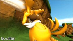 2_tails 3d_model animated anthro autofellatio blowjob closed_eyes feet feet_up flying gif grass green_hill_zone holding_legs huge_balls huge_cock self_suck self_sucking solo solo_focus solo_male sonic_(series) sonic_the_hedgehog_(series) source_filmmaker tails tails_the_fox white_fur yellow_fur