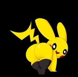 ass big_ass black_eyes cosplay_pikachu ekkokenight looking_at_viewer looking_back mammal mouse nintendo open_mouth pikachu pokémon_(species) pokemon presenting presenting_hindquarters rear_view red_cheeks rodent tagme tail thick_thighs thighhighs yellow_body yellow_fur