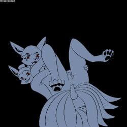 <3_eyes 1:1 4_fingers 4_toes 9_tails anal anal_sex anthro asian_mythology awooboros bowl_cut canid canine cleft_of_venus digital_drawing_(artwork) digital_media_(artwork) digitigrade duo east_asian_mythology feet female female_penetrated fingers fox fox_spirit genitals happy happy_sex heart hitomi_(awooboros) japanese_mythology male male/female male_penetrating male_penetrating_female mammal multi_tail mythology penetration penile penile_penetration penis penis_in_ass pixel_(artwork) sex simple_background square_crossover toes topknot yokai