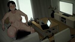 animated big_breasts infidelity mounting netorare ntr ntrman park_minjee tenants_of_the_dead younger_female