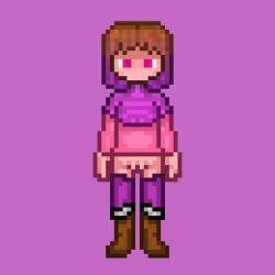 16bit 8bit alternate_universe antagonist bare_cunt bare_pussy bete_noire betty_noire brown_boots chibi_proportions cunt dark_theme dramatic_character_design evil_character female front_view game_inspired_art glitchtale high_contrast inspired_by_undertale low_resolution magic_user magical_girl minimal_background no_expression pink_hair pink_skin pixel_style pixelart purple_background purple_sweater pussy red_eyes retro_style short_hair solid_color_background solo solo_female sprite_art standing_pose straight_bangs thigh_straps undertale_au without_skirt