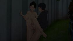 animated big_breasts girlfriend ntrman park_minjee sex_in_public tenants_of_the_dead