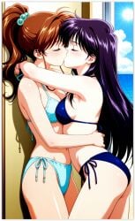 2girls ai_generated girl_on_girl lesbian_couple lesbian_domination lesbian_focus lesbian_kiss lesbian_sex makoto_kino rei_hino sailor_jupiter sailor_mars yuri yuri yuri
