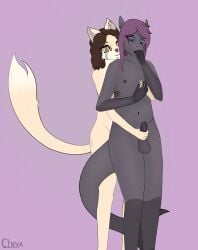 absurd_res anthro balls belly bodily_fluids cinya covering covering_mouth covering_own_mouth covering_self curly_hair domestic_cat duo erection felid feline felis female fingers fish fur gatita_(cinya) genital_fluids genitals gills hair handjob head_on_shoulder hi_res hug hugging_another hugging_from_behind long_hair looking_at_another looking_at_partner male male/female mammal marine mittens_(hopefulshark) nipples nude open_mouth penile penis piercing precum scalie sex shark simple_background smile smiling_at_another smiling_at_partner stroking_penis tail tail_hug tuft