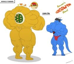 2boys abs ass back_muscles biceps big_ass big_muscles bowser extreme_muscles hair huge_muscle hyper_muscles juano large_ass large_muscles male mario_(series) muscles muscular muscular_arms muscular_back muscular_legs muscular_male muscular_thighs nintendo pecs red_hair