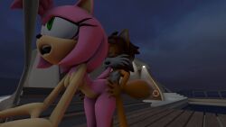 amy_rose anthro ass big_breasts breasts canid canine duo eulipotyphlan female female_penetrated fox funkycaesar fur hair hedgehog hi_res male male/female male_penetrating male_penetrating_female mammal nate_wave nipples nude penetration pink_body sega sex sonic_(series) sonic_the_hedgehog_(series) tail
