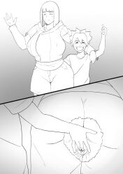 1boy 1boy1girl 1girls 2d big_breasts black_and_white boruto:_naruto_next_generations business_in_the_front_party_in_the_back fingering hand_on_ass hand_on_butt hole_in_pants hyuuga_hinata images incest innocent_expression larger_female milf monochrome mother mother_and_son naruto older_female pussy_hole smaller_male theakuma96 uzumaki_boruto younger_male