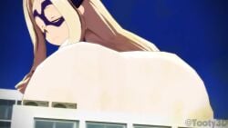 1girls 3d_animation animated fart fart_cloud fart_fetish farting female_only giantess huge_ass mount_lady my_hero_academia tagme tooty3d video