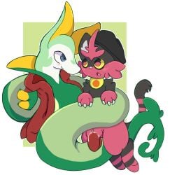 2023 2_penises aaron_fern_(unearthedchuain) animal_genitalia animal_penis bodily_fluids cum cum_in_vagina cum_inside digital_media_(artwork) diphallia diphallism duo felid feline female feral generation_5_pokemon generation_7_pokemon genital_fluids genitals hemipenes hi_res male male/female mammal multi_genitalia multi_penis nintendo penis pokemon pokemon_(species) pussy reptile scalie serperior snake strawberryvixen torracat vulva