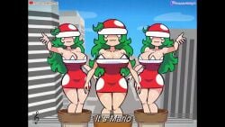 :3 ad animated big_breasts bounce bouncing_breasts breasts cleavage clothed clothed_female commercial dancing dress english_text female funny green_hair hair_between_eyes hi_res highres hips hips_wider_than_shoulders humanized jumping light-skinned_female long_hair mario mario_(series) meme messy_hair minus8 mp4 music nintendo nintendo_switch no_sex parody parody_porn piranha_plant piranha_plant_girl plant plants red_dress rule_63 safe smile smiling_at_viewer sound strapless strapless_dress super_mario_rpg thick_thighs thighs tongue twitter video youtube