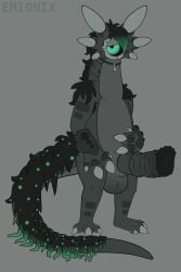 1_eye 3_toes 4_fingers 6_ears absurd_res accessory alien animal_genitalia animal_penis anthro armpit_hair artist_name back_mane balls bangs big_balls big_claws big_hands big_penis black_hair black_mane black_penis black_sclera body_hair claws countershade_feet countershade_hands countershade_torso countershading crystal digital_drawing_(artwork) digital_media_(artwork) emionix emo_haircut equine_genitalia equine_penis equine_penis_with_foreskin erection featureless_chest feet finger_claws fingers flat_colors foreskin front_view genitals green_eyes green_hair green_mane grey_balls grey_body grey_claws grey_countershading grey_markings grey_penis grey_sheath hair half-closed_eyes hand_on_belly hi_res huge_balls huge_cock humanoid_genitalia humanoid_penis hybrid_genitalia hybrid_penis jewelry kesri_(emx) lidded_eyes long_neck long_tail looking_at_viewer male male_anthro mane markings medial_ring medial_ringed_humanoid_penis medial_ringed_hybrid_penis mottled mottled_body mouthless multi_ear multicolored_hair multicolored_mane narrowed_eyes necklace nonbinary_(lore) nude nude_anthro nude_male omnilurkerbeast omnitope overweight overweight_anthro overweight_male pendant penis plantigrade retracted_foreskin scutes semi-anthro sheath solo standing star_polygon tail tail_mane text thick_neck thick_penis thick_tail three-quarter_view toe_claws toes toony two_tone_hair two_tone_mane unusual_ears