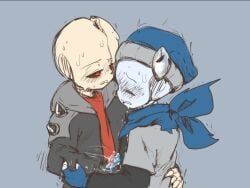 blue_penis blue_sans_penis jerking_off jerking_off_another jerkingoff jerkingoff_another red_penis sans_au sanscest swapfell thegreatrouge underfell underfell_sans undertale undertale_au