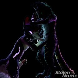 1:1 2025 3d_(artwork) animal_genitalia animal_penis anthro bioluminescence blender_(artwork) blender_cycles bodily_fluids canid canine canine_genitalia canine_penis closed_eyes collar collar_only cum cum_in_mouth cum_inside cum_on_penis digital_media_(artwork) dominant dominant_male dripping duo ejaculation erection felid feline fellatio fennix fur genital_fluids genitals glowing head_grab hip_grab humanoid_genitalia humanoid_penis knot knotted_penis looking_at_another looking_down lumin_(stolenname) male male/male male_penetrating mammal nude oral orgasm paws penetration penile penis precum precum_drip sex sheath side_view simple_background stolenname submissive submissive_male tail vrchat_model watermark