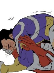 anal anal_sex beard bonjourdraws gay invincible male male_only no_genitals_shown no_visible_genitalia nolan_grayson omni-man riding riding_penis sex_noises the_immortal viltrumite