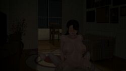 animated big_breasts cowgirl_position infidelity mounting netorare ntr ntrman older_male park_minjee sex_in_the_room tenants_of_the_dead younger_female younger_female_older_male