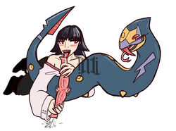 blush color cum cum_in_mouth diphallia diphallism erection fellatio female handjob happy_sex hemipenes illuminatii male multi_penis oral oral_sex penis pokemon pokemon_(species) pokemon_trainer pokephilia seviper sex straight trainer uncensored