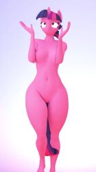 10_seconds 1girls 2025 3d 3d_animation animated anthrofied ass big_breasts cutie_mark dancing friendship_is_magic full_body gradient_background hands_up hasbro long_tail looking_forward multicolored_hair music my_little_pony navel nude pony purple_eyes purple_fur pussy solo thick_thighs turning_around twilight_sparkle_(mlp) unicorn video vikxya worried_expression