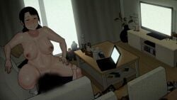 animated big_breasts cum_inside infidelity mounting netorare ntr ntrman park_minjee tenants_of_the_dead younger_female