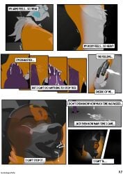 absurd_res anal anal_orgasm anal_sex anthro ass bodily_fluids bondage canid canine canis collar comic cum dominant dominant_anthro dominant_male drone dronification duo ejaculation english_text fox genital_fluids hands-free hi_res icehuskagon leash looking_pleasured male male/male mammal master nude orgasm page_number penetration petplay plug plug_(sex_toy) plug_insertion roleplay sex sex_toy slave submissive text wolf