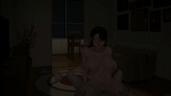 animated big_breasts cowgirl_position infidelity mounting netorare ntr ntrman older_male park_minjee sex_in_the_room tenants_of_the_dead younger_female younger_female_older_male