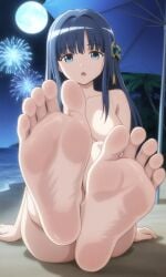 1girls 2025 :o ai_generated barefoot beach blue_eyes blue_hair completely_nude completely_nude_female feet female female_focus female_human female_human_feet flat_chest flying_spirit foot_fetish foot_focus human human_only looking_at_viewer magia_record:_mahou_shoujo_madoka_magica_gaiden magical_girl mahou_shoujo_madoka_magica medium_breasts medium_hair naked naked_female nanami_yachiyo not_furry nude nude_female open_mouth outdoors outside puella_magi_madoka_magica soles surprised surprised_expression toes white_skin white_skinned_female