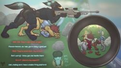 16:9 343_industries alien anal anal_sex anthro anthrofied eeveelution english_text fellatio forced generation_1_pokemon generation_2_pokemon genitals group gun halo_(series) hi_res kig-yar male male/male microsoft ninetales nintendo october_flixard october_flixard_(character) oral penetration penile penis penis_on_face pokemon pokemon_(species) questionable_consent ranged_weapon rifle sangheili scalie sex sniper_rifle sniper_scope spitroast t'vaoan tail tail_grab text umbreon vivi_(garyvice) weapon widescreen xbox_game_studios