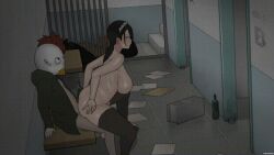 animated big_breasts infidelity mounting netorare ntr ntrman park_minjee tenants_of_the_dead younger_female