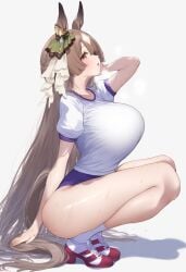 1girls ai_generated animal_ears anthropomorphization artist_request eyes female hair legs satono_diamond_(umamusume) skin tagme umamusume umamusume_pretty_derby young