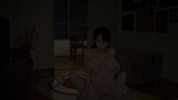 animated big_breasts cowgirl_position infidelity mounting netorare ntr ntrman older_male park_minjee sex_in_the_room tenants_of_the_dead younger_female younger_female_older_male
