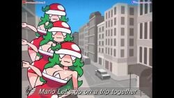 :3 ad animated big_breasts bounce bouncing_breasts breasts cleavage clothed clothed_female commercial dancing dress english_text female funny green_hair hair_between_eyes hi_res highres hips hips_wider_than_shoulders humanized jumping light-skinned_female long_hair mario mario_(series) meme messy_hair minus8 mp4 music nintendo nintendo_switch no_sex parody parody_porn piranha_plant piranha_plant_girl plant plants red_dress rule_63 safe smile smiling_at_viewer sound strapless strapless_dress super_mario_rpg thick_thighs thighs tongue twitter video youtube
