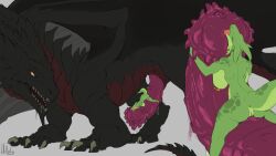 16:9 1boy 1girls animal_genitalia anthro anus ass black_body blue_eyes bodily_fluids breasts claws dragon duo equine_genitalia extreme_size_difference female feral genitals giant green_body guild_wars hi_res hilloty jewelry kobold larger_male macro macro_male male male/female micro micro_female micro_on_macro micro_on_penis minigirl minigirl_on_penis mythological_creature mythological_scalie mythology norn open_mouth penis pussy red_eyes scalie size_difference smaller_female spikes tail teeth tongue tongue_out vulva widescreen wings