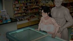 animated big_breasts exibitionism infidelity netorare ntr ntrman park_minjee sex_in_store tenants_of_the_dead younger_female