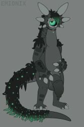 1_eye 3_toes 4_fingers 6_ears absurd_res accessory alien animal_genitalia animal_penis anthro armpit_hair artist_name back_mane balls bangs big_balls big_claws big_hands big_penis black_hair black_mane black_sclera body_hair claws countershade_feet countershade_hands countershade_torso countershading crystal digital_drawing_(artwork) digital_media_(artwork) emionix emo_haircut equine_genitalia equine_penis equine_penis_with_foreskin featureless_chest feet finger_claws fingers flaccid flat_colors foreskin front_view genitals green_eyes green_hair green_mane grey_balls grey_body grey_claws grey_countershading grey_markings grey_penis grey_sheath hair half-closed_eyes hand_on_belly hi_res huge_balls huge_cock humanoid_genitalia humanoid_penis hybrid_genitalia hybrid_penis jewelry kesri_(emx) lidded_eyes long_foreskin long_neck long_tail looking_at_viewer male male_anthro mane markings medial_ring medial_ringed_humanoid_penis medial_ringed_hybrid_penis mottled mottled_body mouthless multi_ear multicolored_hair multicolored_mane narrowed_eyes necklace nonbinary_(lore) nude nude_anthro nude_male omnilurkerbeast omnitope overweight overweight_anthro overweight_male pendant penis plantigrade scutes semi-anthro sheath smooth_foreskin solo standing star_polygon tail tail_mane text thick_neck thick_penis thick_tail three-quarter_view toe_claws toes toony two_tone_hair two_tone_mane unretracted_foreskin unusual_ears