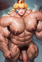 1boy abs ai_generated alternate_body_type ambiguous_gender ambush_(trap) arm_hair arm_veins armpit_hair bara barechested biceps blue_eyes boy chest_hair civitai club_shaped_penis completely_naked completely_nude crown erect_nipples erect_penis erection genderswap_(ftm) hairy hairy_armpits hairy_arms hairy_chest hairy_legs huge_pecs large_pectorals leg_hair long_hair looking_at_viewer male male_breasts male_focus man_nipples mario_(series) mario_bros masculine_male muscles muscular muscular_male naked naked_male navel navel_hair nintendo nipples nude pecs pectorals penis princess_peach pubic_hair pubic_hair_peek purple_hair rule_63 sewoh26 shirtless_male smile solo solo_focus steaming_body thick_arms thick_thighs thighs topless topless_male veins veiny_penis viewed_from_above