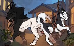 16:10 2d_animation alaskan_malamute anal anal_knotting anal_sex animal_genitalia animal_penis animated anus ass ass_to_ass balls balto_(series) bodily_fluids canid canine canine_genitalia canine_penis canis cum cum_inside digital_media_(artwork) domestic_dog duo erection feral feral_on_feral feral_penetrated feral_penetrating feral_penetrating_feral frame_by_frame genital_fluids genitals interspecies kiwikiwi555 knot knot_root knotted_penis knotting male male/male male_penetrated male_penetrating male_penetrating_male mammal nordic_sled_dog penetration penile penile_penetration penis reverse_doggystyle scp_foundation sex short_playtime size_difference spitz steele_(balto) stomach_bulge tail tongue universal_studios widescreen