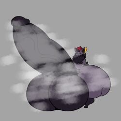 big_penis huge_cock muffyhecc muffyhecc_(character) penis pokémon_(species) pokemon pokemon_(species) thick_thighs wide_hips zorua