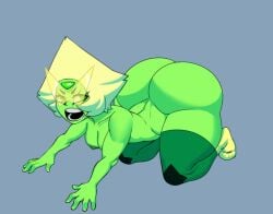 green_skin huge_ass jaybotmechaniac mrjaysin peridot_(steven_universe) steven_universe tagme thick_thighs thighhighs visor